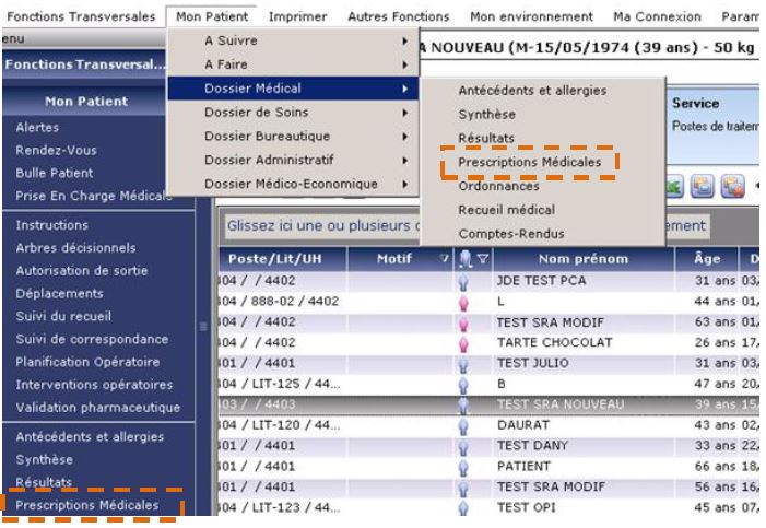 Accés prescriptions