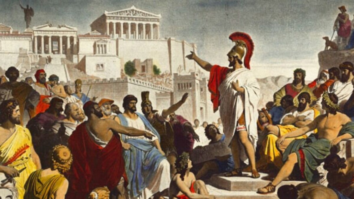 Discurso funebre pericles / Philipp von Foltz via Wikimédia Commons